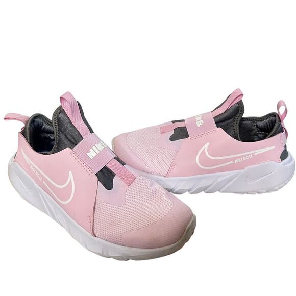 Nike Size 6 Youth Kids Girl Pink Gray Flex Runner 2 Sneaker Shoe Athletic School - Picture 4 of 9